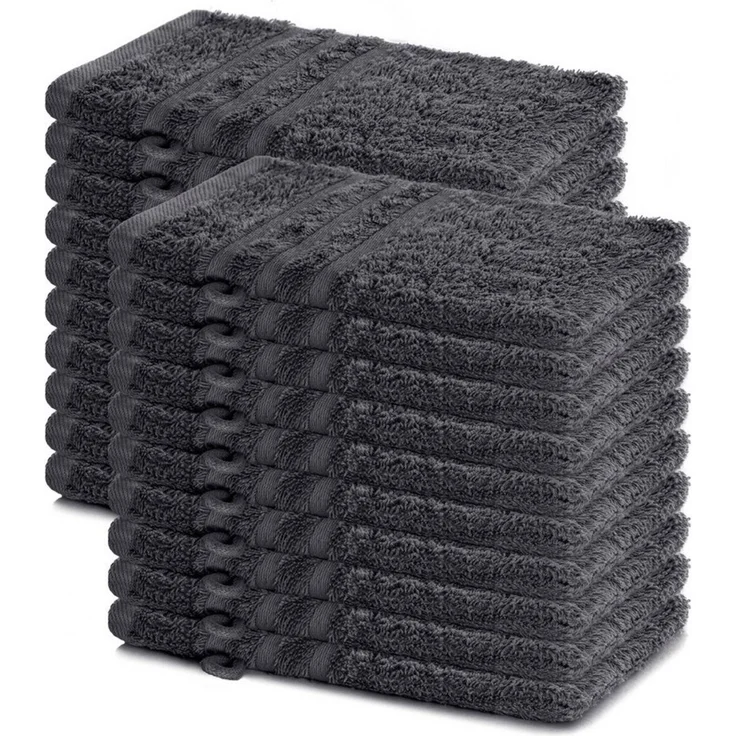 Lavea Waschhandschuh 20er Set Waschhandschuhe, 15 x 21 cm, Elena-Frottierserie, Waschlappen, (20-St), 500 g/m² Frottier, weich & saugstark, pflegeleicht – Bild 1