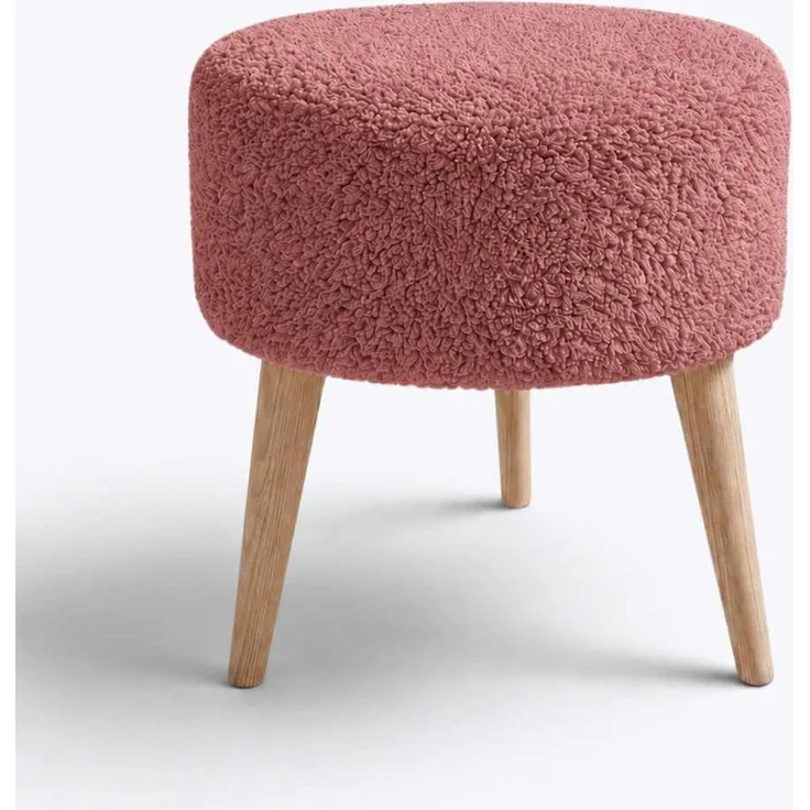 Hanah Home 'Az-Ovl-Ws - Dusty Rose' Pouffe, Altrosa, 40 x 42 x 40 cm – Bild 2