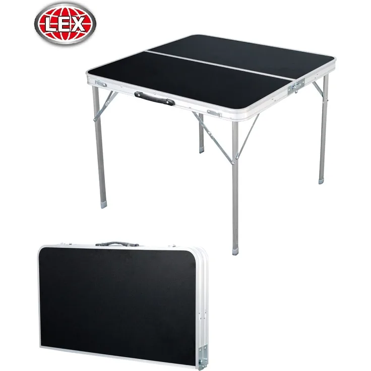 Alu Campingtisch Picknicktisch Klapptisch Koffertisch Garten Tragegriff 80x80 cm