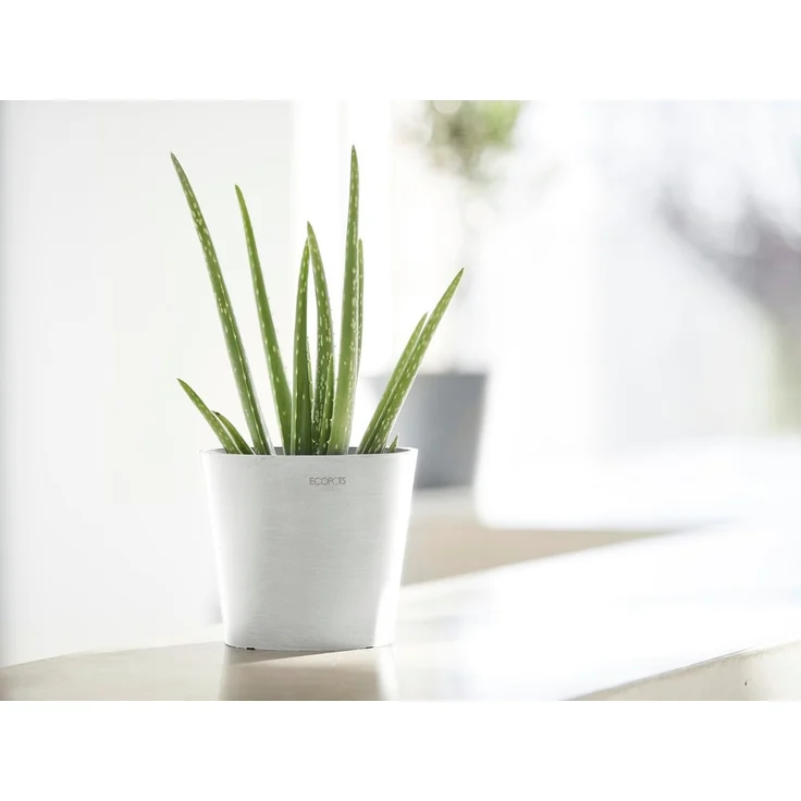 ECOPOTS Blumentopf Amsterdam Mini 17 Weiß, für den Innenbereich – Bild 1