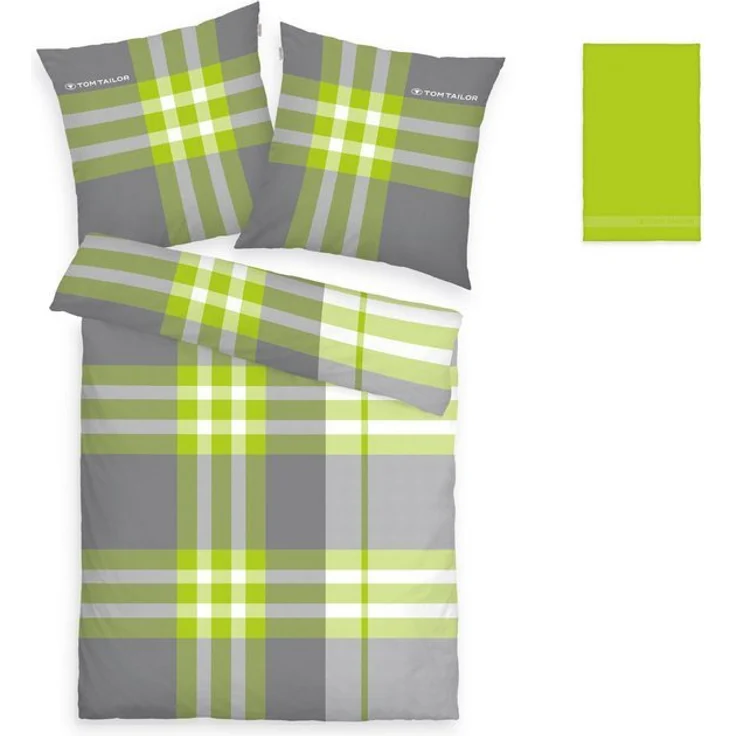 TOM TAILOR HOME Bettwäsche Nick in Gr. 135x200 oder 155x220 cm, Renforcé, 3 teilig, mit Gratiszugabe Gästehandtuch – Bild 4