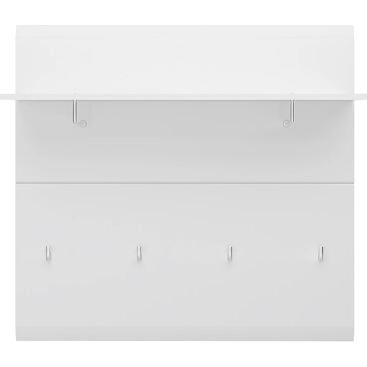 Garderoben-Set 2-teilig mit Schuhbank weiß Hochglanz MALABO-129 – Bild 6
