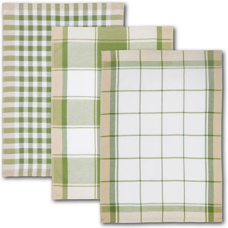 Dyckhoff Geschirrtuch KARO, Maße je Tuch ca. 50x70 cm, (Set, 6-tlg), mit drei verschiedenen Motiven – Bild 2