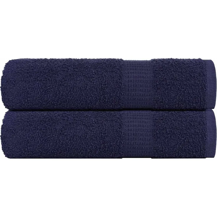 vidaXL Badetücher FROGN 2 Stk. Marineblau 100x150 cm 360 g/m² 136788
