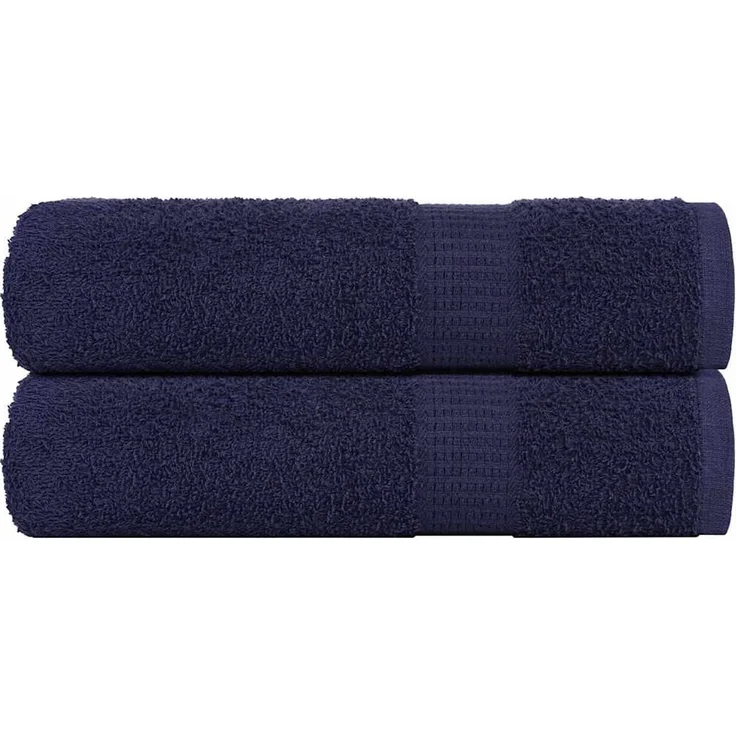 vidaXL Badetücher FROGN 2 Stk. Marineblau 100x150 cm 360 g/m² 136788 – Bild 1