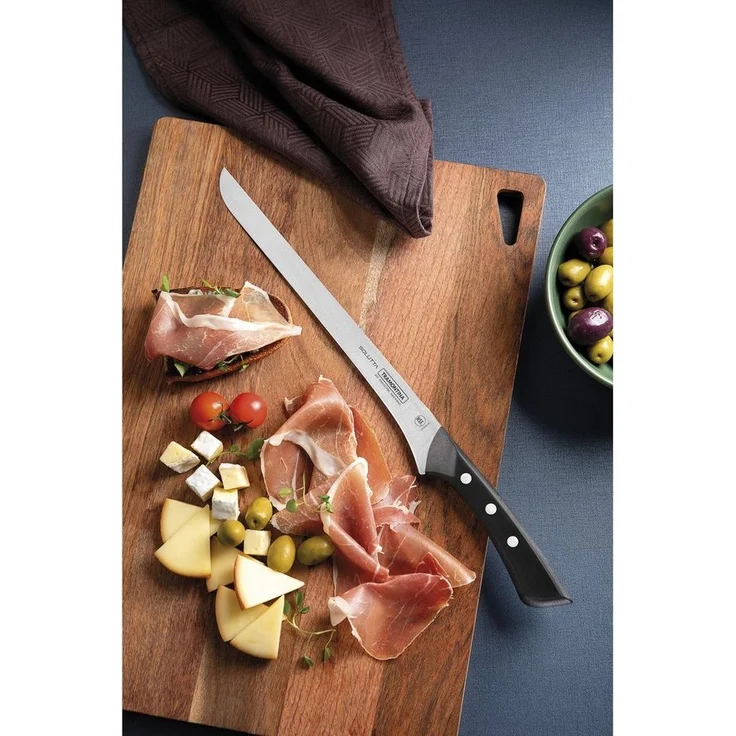 Tramontina Schinkenmesser SOLUTTA Lachsmesser - rostfrei, Edelstahl, Klinge 25,5 cm, ergonomisch, rostfrei, spülmaschinenfest – Bild 2