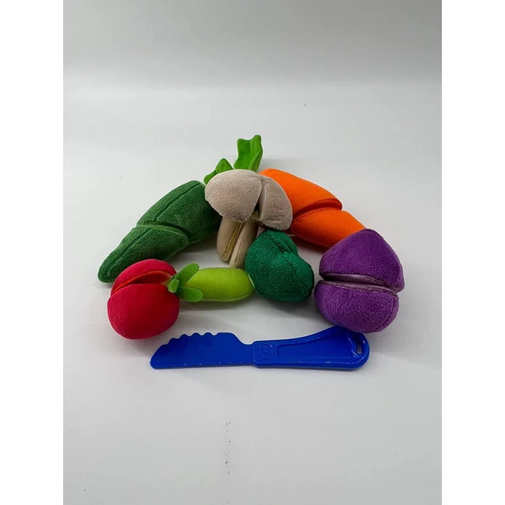 Obstkörbchen Gemüsekorb Einkaufskorb Plüsch Kuschel Zubehör für Kinderküchen und Kaufmannsladen, ab 18 Monaten – Bild 9