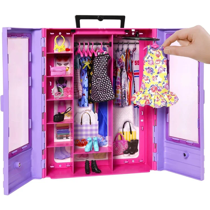 Mattel - Barbie Fashionistas Kleiderschrank, 6 Kleiderbügel – Bild 2