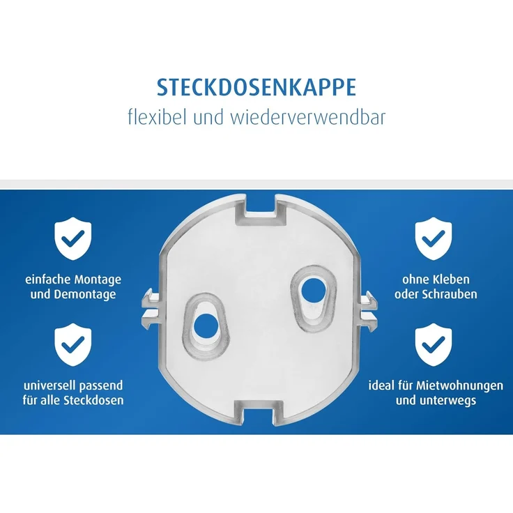 reer Steckdosenkappe transparent, 5 Stück – Bild 4
