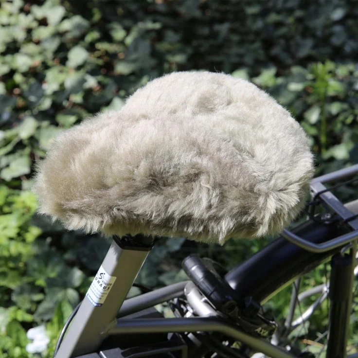 Lammfell Fahrradsattelbezug Camel – Bild 6