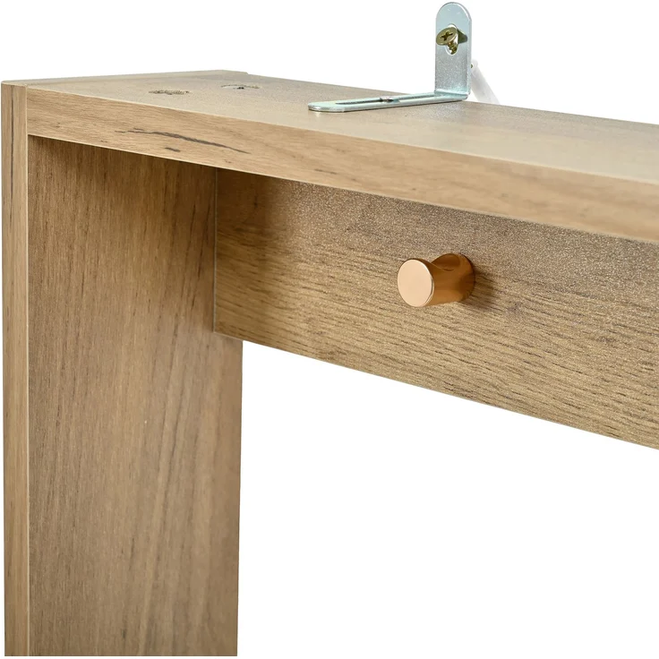 ZUBALIYA Schuhschrank (75 x 24 x 180 cm), Haken zur Aufbewahrung, Aus Spanplatte, Stauraum für Flur und Eingangsbereich, Schwarz / Naturfarben – Bild 19