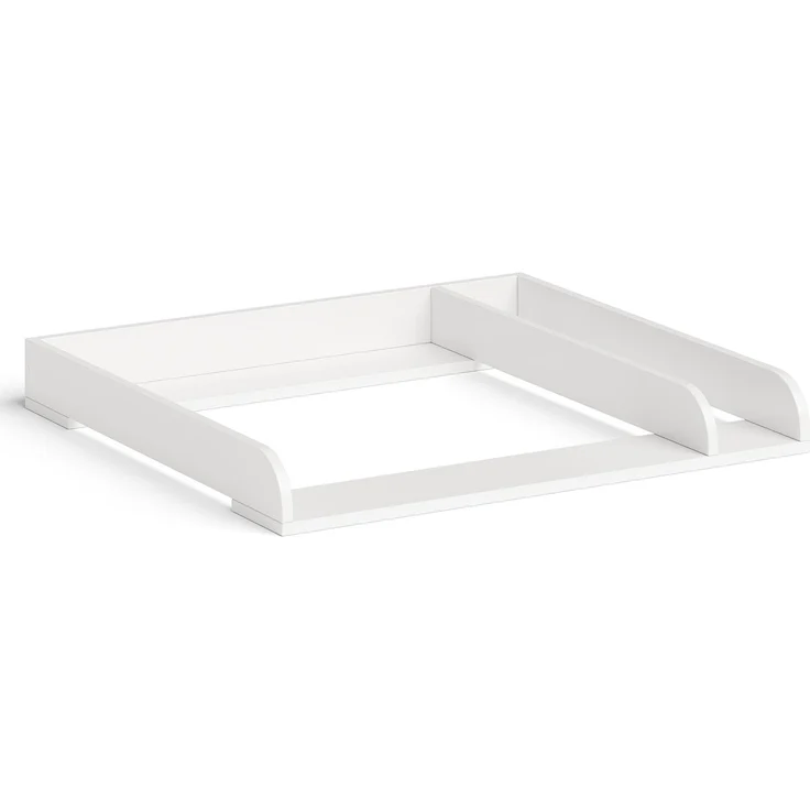 Bellabino 'Oti' Wickelaufsatz für IKEA Kommoden (Malm, Hemnes, Nordli), weiß, mit Trennfach (beidseitig montierbar), 10 x 74 x 80 cm – Bild 7
