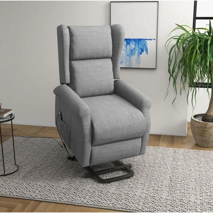 Relaxsessel mit elektrischer Aufstehhilfe & Liegefunktion, 74x94x111 cm, Grau