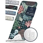 Homerella Badematte rutschfest 100% BPA frei inkl. 2 Haken zum Aufhängen 100x40cm, Antirutschmatte Badewanne hautsensitiv & schimmelresistent