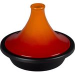 Le Creuset Gusseisen-Tagine, Rund, Ø 27 cm, Für alle Herdarten, Induktion und Backofen geeignet, Ofenrot