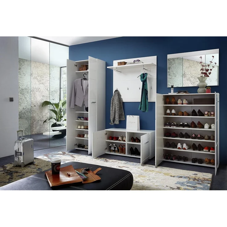 Garderobenschrank 3577 ADANA Schrank in weiß Hochglanz von Germania – Bild 6