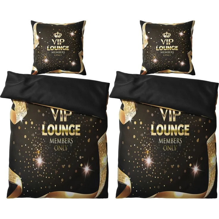 Sanilo Bettwäsche VIP Lounge 135x200 cm, Bettbezug und Kissenbezug, Baumwolle, 4 teilig – Bild 1