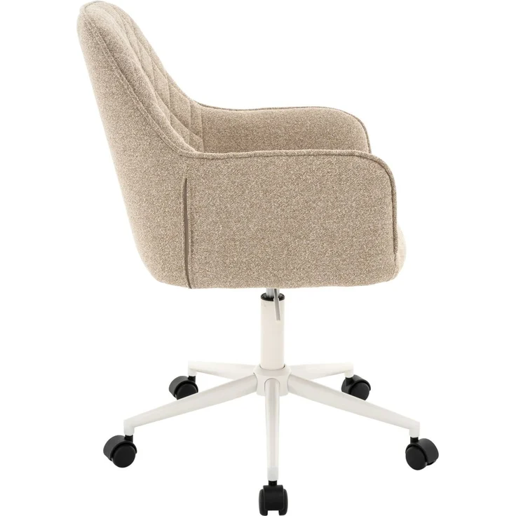 XORA 'MARTHA' Drehstuhl, Webstoff natur, 57 x 100 x 62 cm, höhenverstellbar und 120 kg belastbar – Bild 5