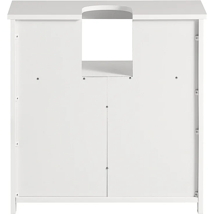 SoBuy BZR61-W Waschbeckenunterschrank, MDF, Lackiert, Weiß, 60 x 62 x 30 cm