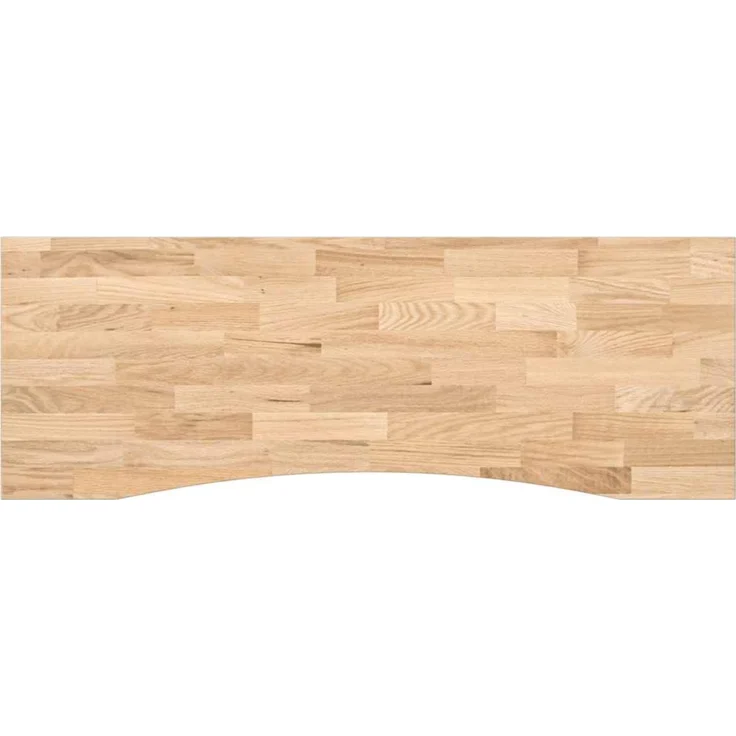 vidaXL Schreibtischplatte Unbehandelt 140x50x2,5 cm Massivholz Eiche 4009010 – Bild 2