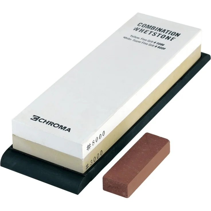 Chroma Schleifstein Körnung 3000/8000 + Schleifhilfe + Schleifanleitung – Bild 2