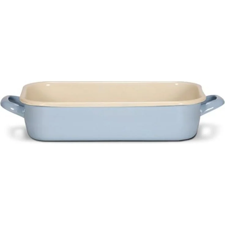 KARL KRÜGER Vierkantpfanne SYLT 26 cm - Pastellblau emailliert – Bild 1