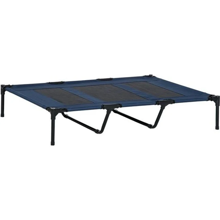 PawHut Tierbett Katzenbett, Outdoor, Haustierbett, Haustierliege, Oxford, Texteline-Stoff, für Garten, Balkon, Dunkelblau – Bild 4