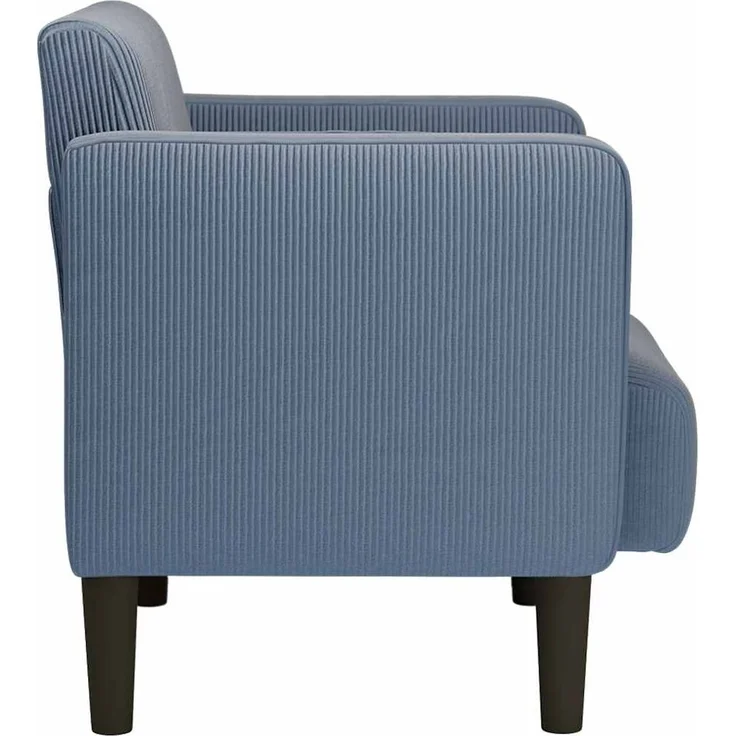 vidaXL Sessel mit Armlehnen Blau 54 cm Cordstoff 4100518 – Bild 3