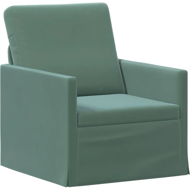 vidaXL Sofa-Set 2 pcs Meergrün Samt (V) 3433201 – Bild 2