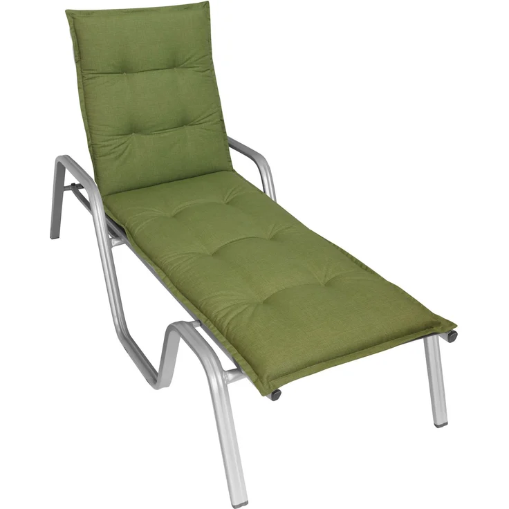 Gardissimo PREMIUM Rollliegenauflage Gartenliege Auflage Kissen grün – Bild 3