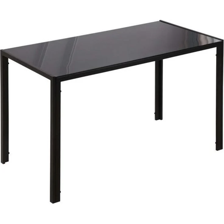 HOMCOM Esstisch aus gehärtetem Glas, für 4 Personen, 120cm x 60cm x 75cm – Bild 4