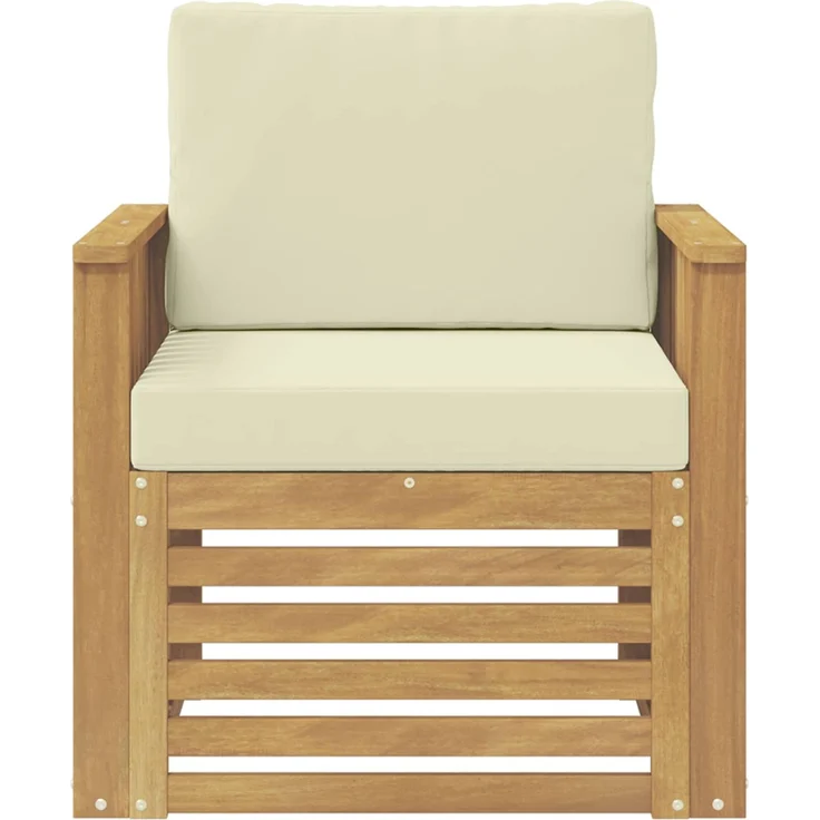 vidaXL Outdoor-Sofagarnitur Polyester Weiß 3439092 – Bild 3