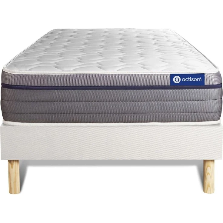Actilatex zen matratze 80x200cm + Bettgestell mit lattenrost , Härtegrad 2 , Latex und Memory-Schaum , Höhe : 26 cm – Bild 1