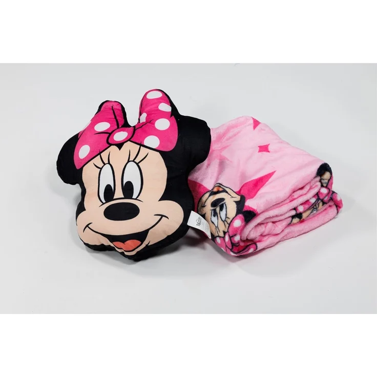 Disney Minnie Mouse Kinder Kuschelset mit Kissen und Decke 100 × 140 cm für Schlafzimmer und Sofa – Bild 3