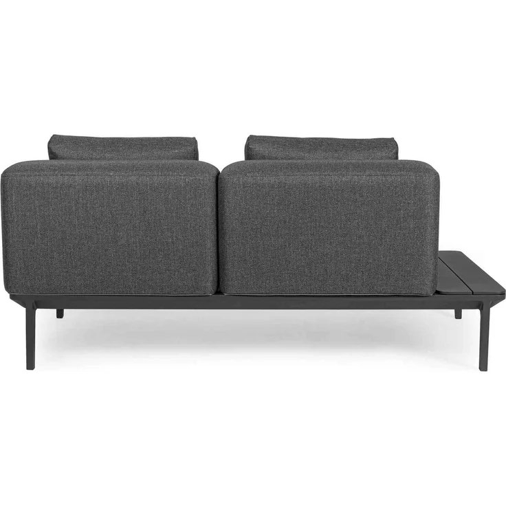 Gartensofa Matrix aus Aluminium, modern gepolstert, Anthrazit Sand, 2-3 Sitzplätze – Bild 3