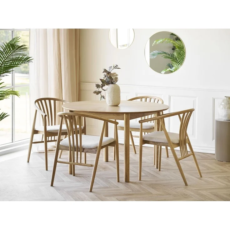 Esszimmerstuhl >Agustin< (1 stk) in Eiche natur, Massivholz - 57x78x54cm (BxHxT) – Bild 8