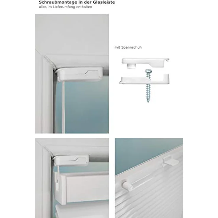 Alujalousie 20mm verspannt (B x H) 120cm * 130cm in weiß, frei verschiebbar – Bild 4