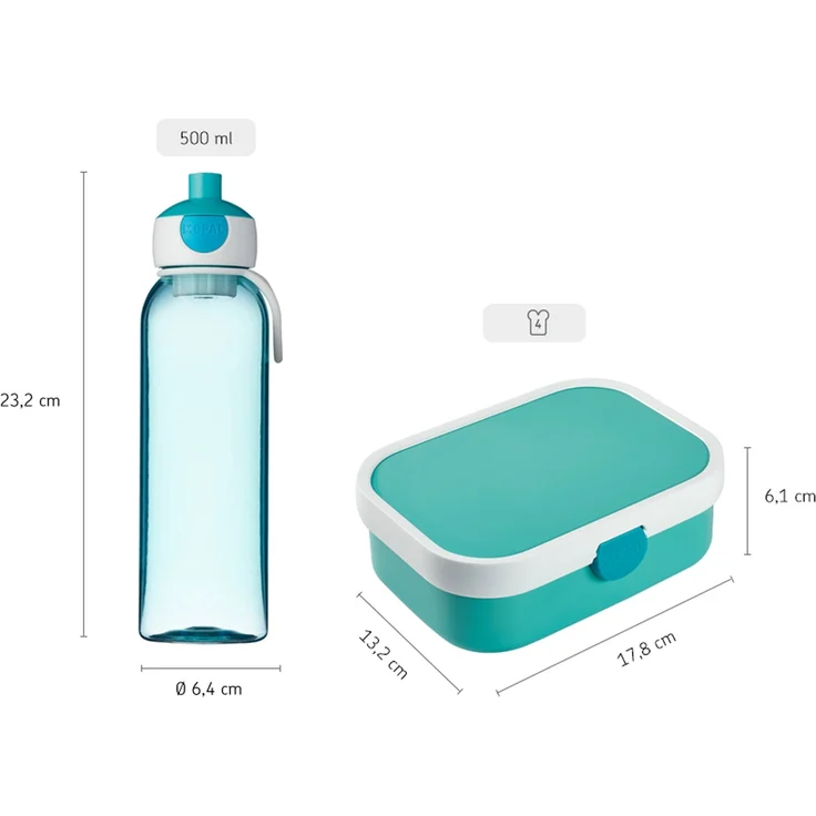 Mepal CAMPUS Pausenset 2-teilig türkis – Bild 3