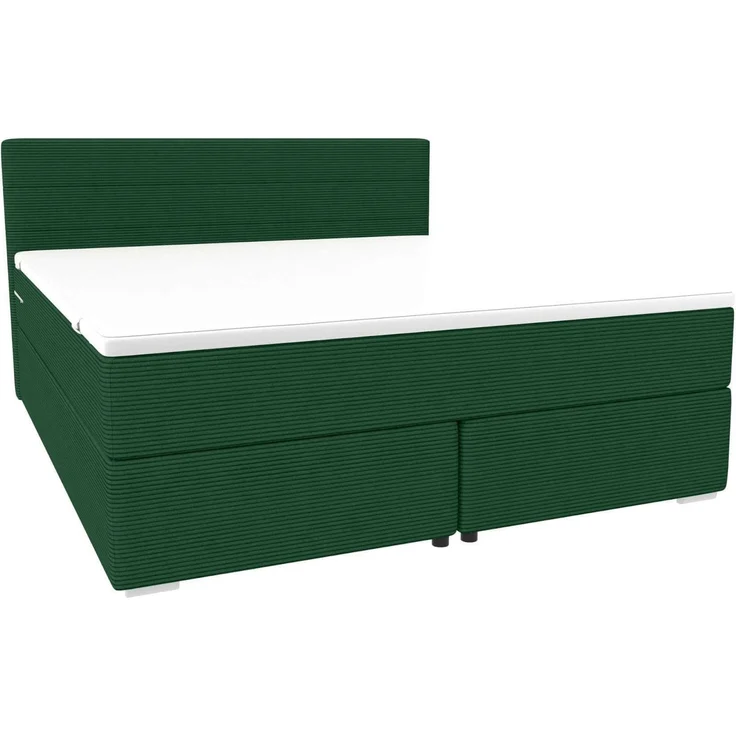 Sofa Dreams - Boxspringbett Valerio - Cordstoff - Creme - 140x200 cm – Bild 9