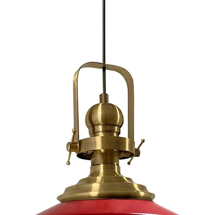Bamyum Pendelleuchte Bamyum Pendelleuchte I Aslet l Ø41 cm E27 Metall Vintage Lampe, ohne Leuchtmittel – Bild 2
