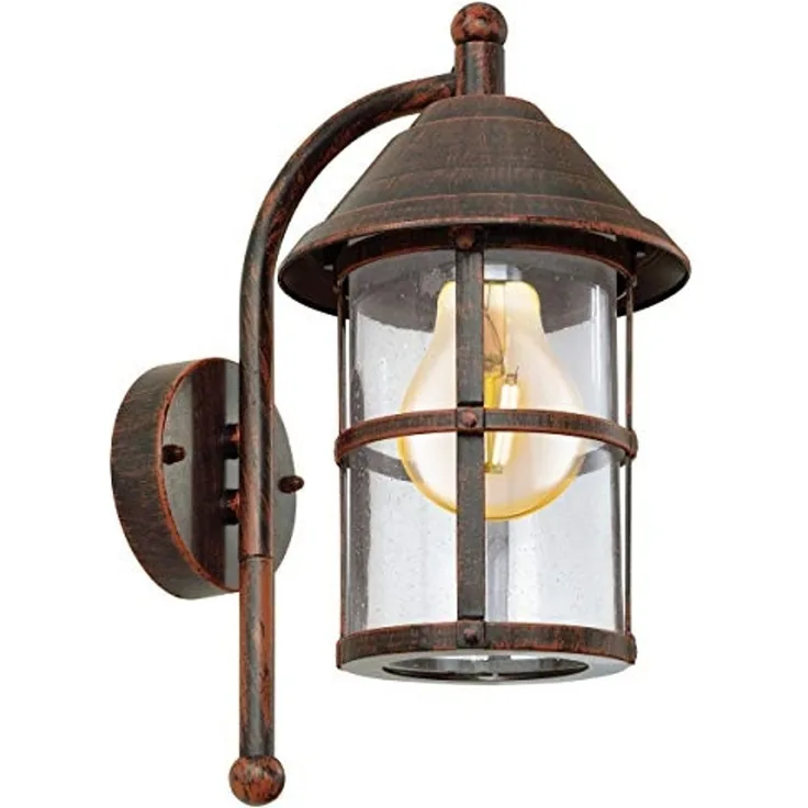 Eglo 90184 Aussenleuchte SAN TELMO antik-braun, L:18cm H:35cm E27 max. 1X40W