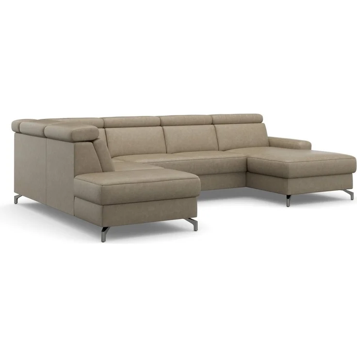 sit&more Wohnlandschaft Scarlett U-Form, inklusive Kopfteilverstellung, wahlweise mit Bettfunktion, Bettkasten – Bild 2
