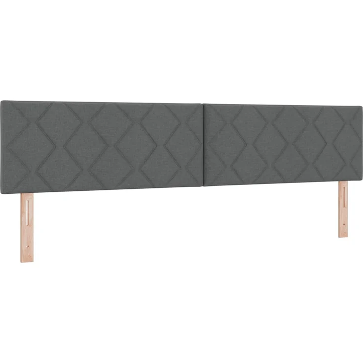 vidaXL LED-Speicherbett mit Matratze Dunkelgrau 200 x 200 cm Stoff 3459148 – Bild 5