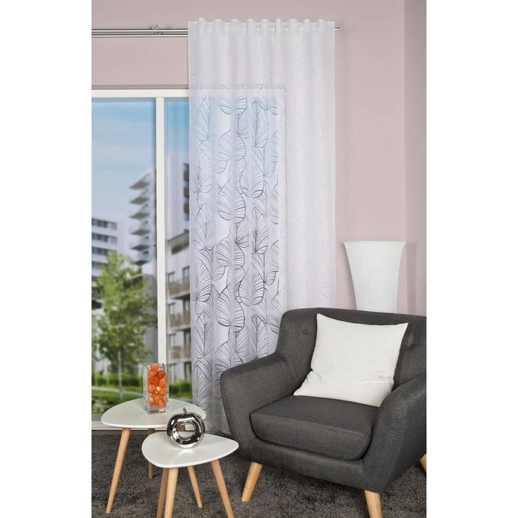 HOME WOHNIDEEN Vorhang BLATTANO (1 St), Multifunktionsband, transparent, Ausbrenner, HxB: 245x140 – Bild 5