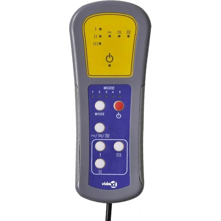 vidaXL Massagesessel Hellgrau Stoff 4015532 – Bild 10