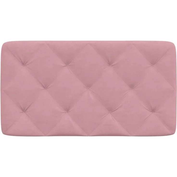vidaXL Kopfteil-Kissen Rosa 90 cm Samt 374713 – Bild 5