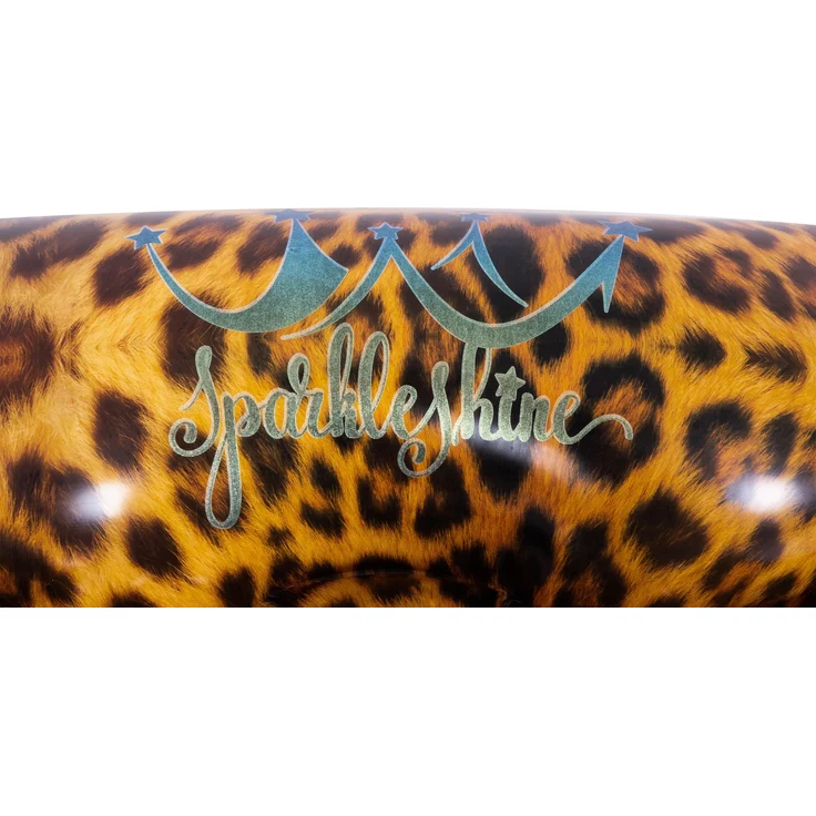 SunClub Luftmatratze Leopard 169 x 69 x 25 cm mit 2 Luftkammern und stylischem Design – Bild 5