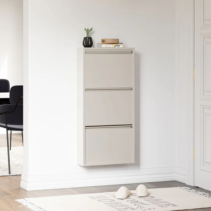 Schuhkipper Sokndal mit 3 Klappen Pfefferweiß [en. casa] – Bild 5