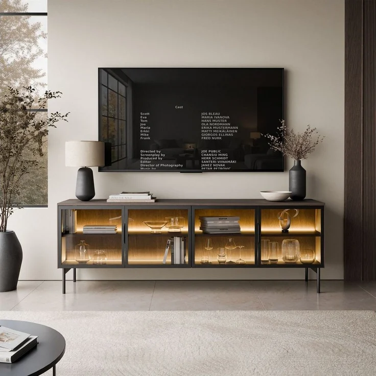 Lookway TV-Schrank LINEA LOFT mit LED-Beleuchtung Breite: 181 cm – Bild 2