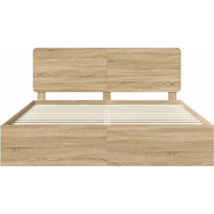 vidaXL Bettrahmen Sonoma 180 x 200 cm Massives Kiefernholz 3412454 – Bild 6